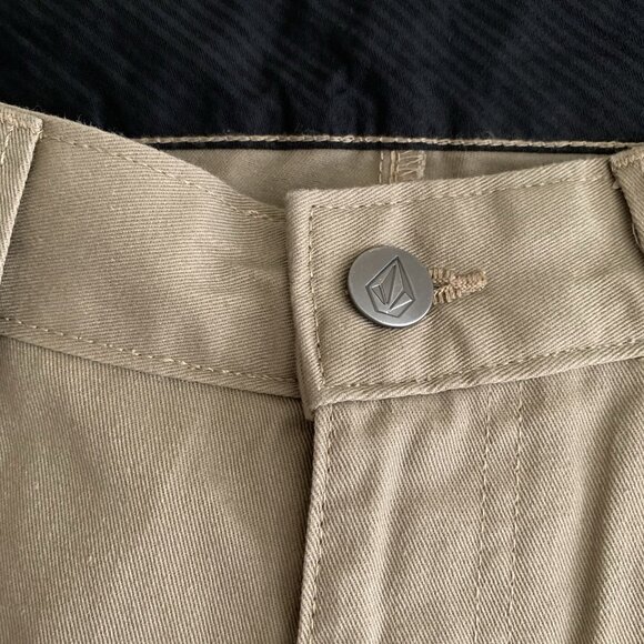 Volcom Men's Tan Khaki Vmonty Chino Pants Size 29 Flat Front NWT - Picture 6 of 11